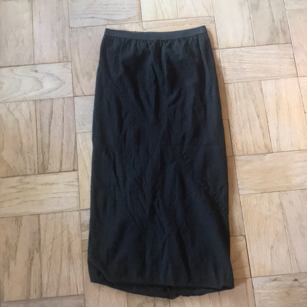 Black Rick Owens Skirt 100% Wool Never Worn size40